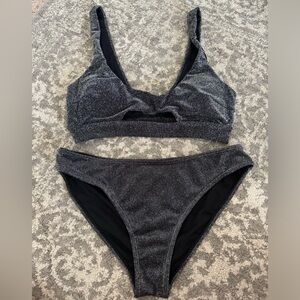 Sparkly black bikini